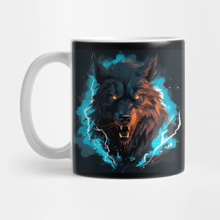 Black Lighting Wolf 2 Mug